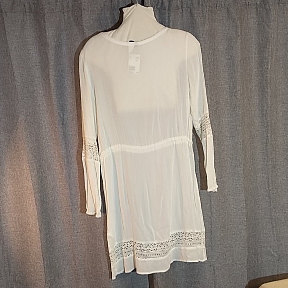 HM Boho white dress lace and stripe details - Picture 3 of 6